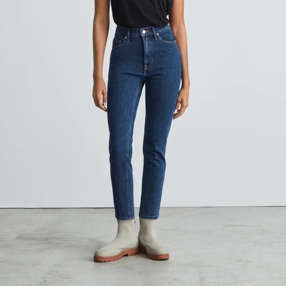 Everlane Original Cheeky Jean in Washed Midnight Size 33